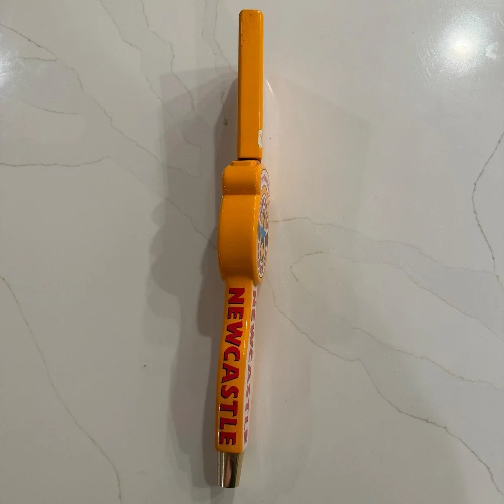 Newcastle Brown Ale Beer Tap Handle Taller Taps Picked More Often. 14.5